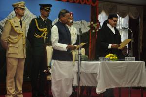 Swearing-in-ceremony of Hon'ble Mr. Justice Vijai Kumar Bist, Chief Justice, High Court of Sikkim, 30 Oct 2016