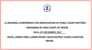 Third Regional Conference on Sensitization of Family Court Matters 9th Dec 2017- Part 1